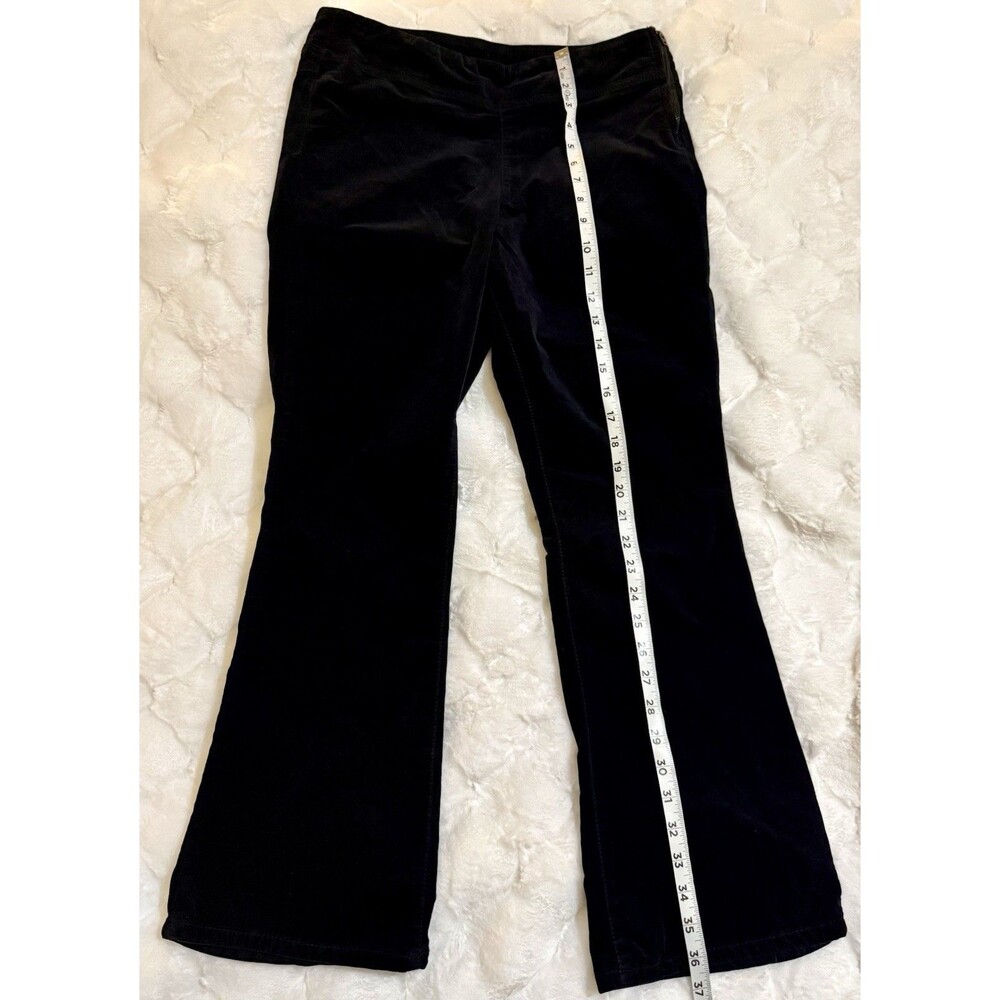 Free People Pants Womens Size Small Black Velvet Side Zip Flare Boho Casual City